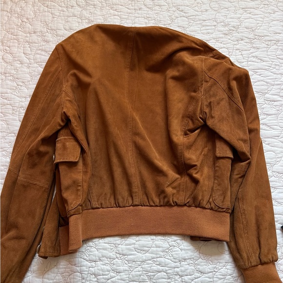 Forzieri Brown Suede Bomber Jacket - Picture 4 of 4